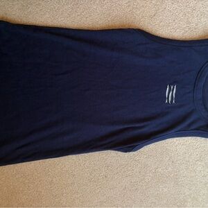 a new day Navy Blue Tank Top